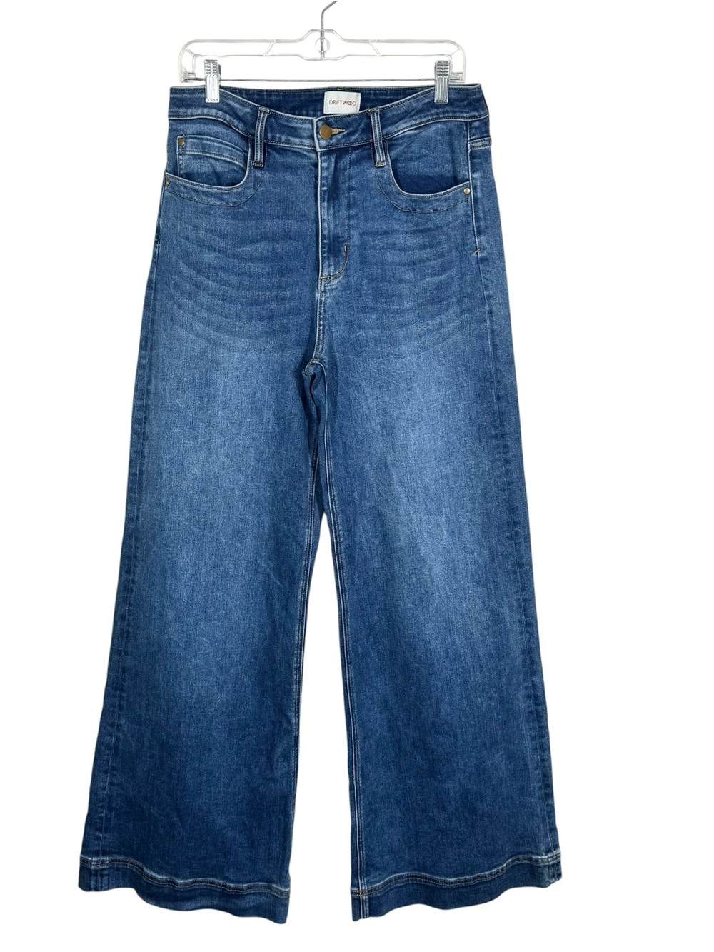 Driftwood Jeans Martha Wide Leg Women's 29/34 Dark Wash Boho Western Festival